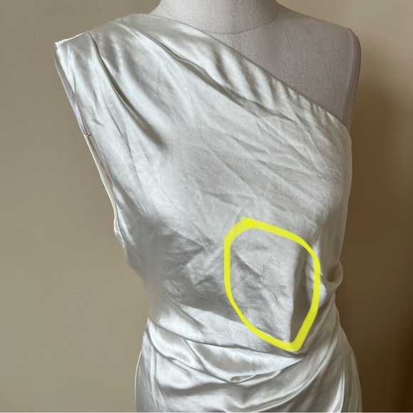 New! Elliatt Cassini one shoulder draped ruched dress what te nwt 13501 - Picture 13 of 14